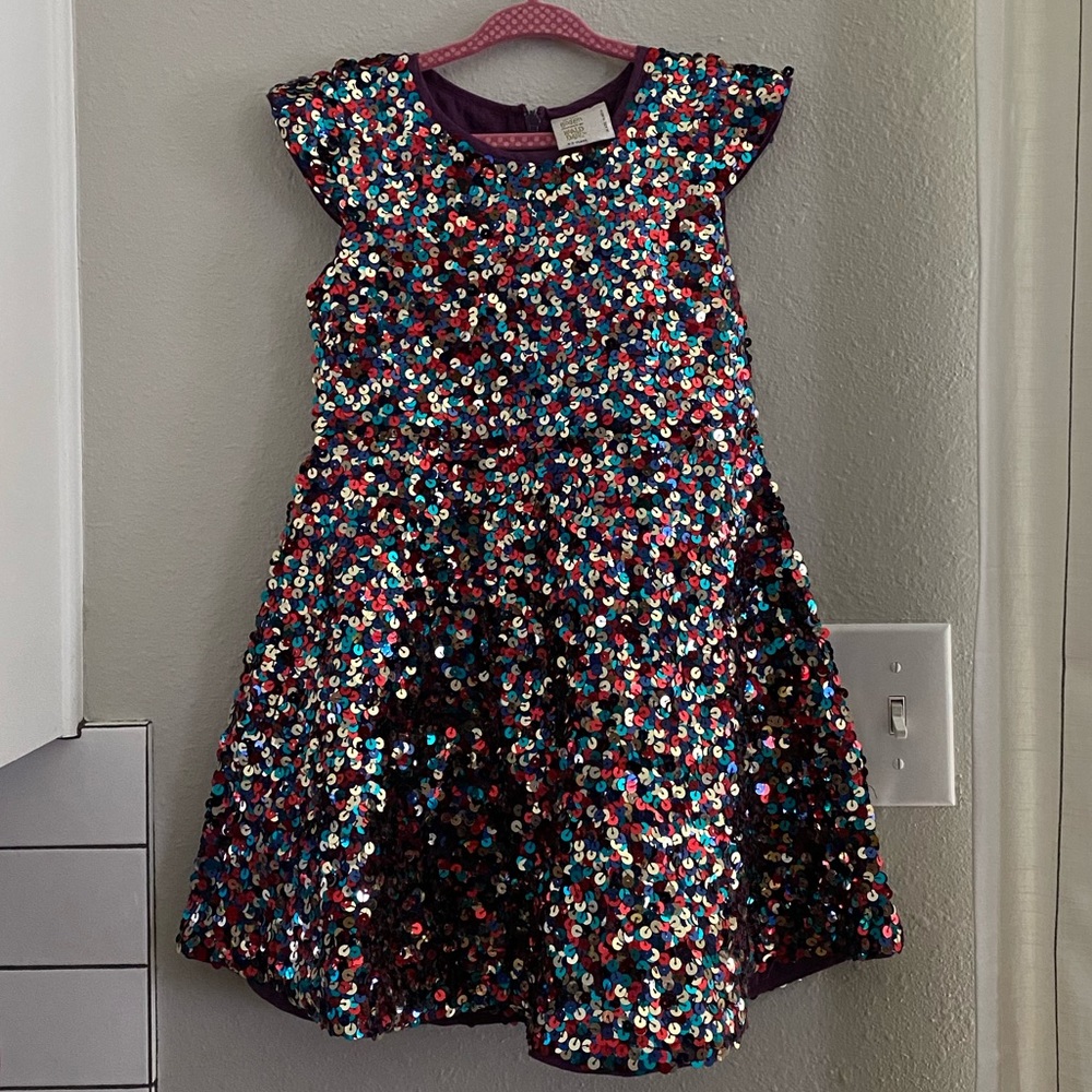 Mini Boden Roald Dahl Sequin Dress